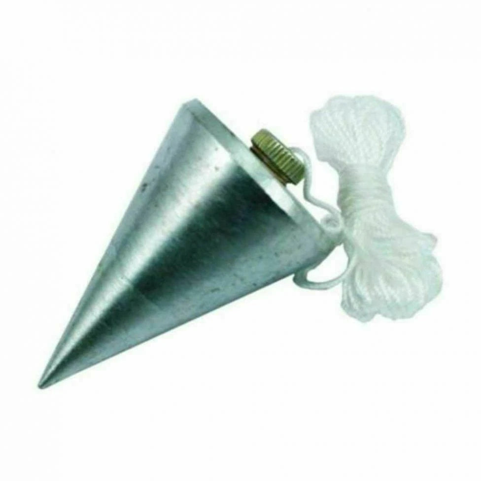 Senklot 160g mit Lotschnur 3m | Ausrichtlot Maurerlot Pendel Stahl