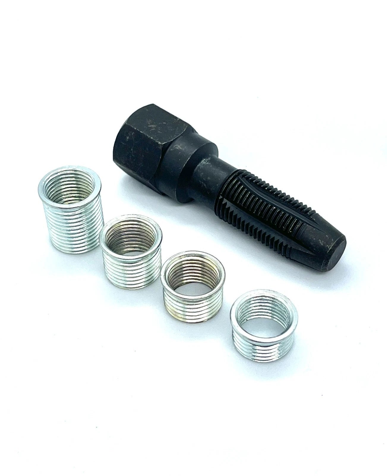 Zündkerzen Gewinde Reparatur Set 14mm | Gewindebohrer + Einsätze L=10–70mm“