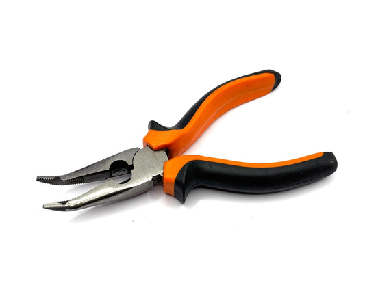 Telefonzange gebogen 160mm poliert | Flachzange Elektriker Werkzeug