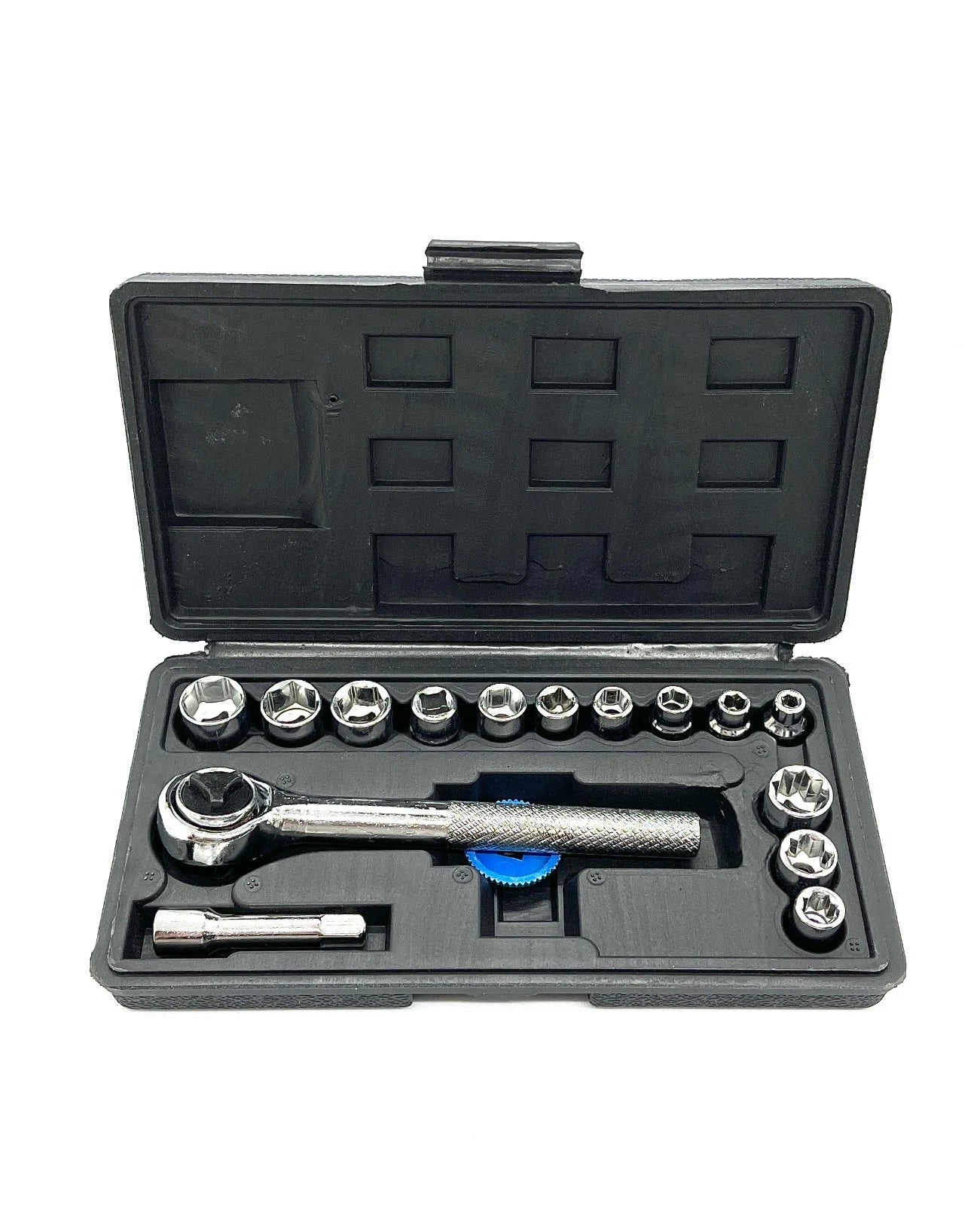 Steckschlüsselsatz 16tlg. 1/4'' | 4-13mm Ratsche Verlängerung im Koffer